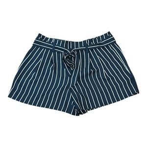 Banana Republic NWT High Waist Blue and White Pin-Striped 4” Shorts size 8